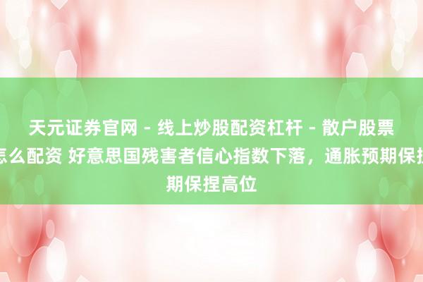 天元证券官网 - 线上炒股配资杠杆 - 散户股票杠杆怎么配资 好意思国残害者信心指数下落，通胀预期保捏高位