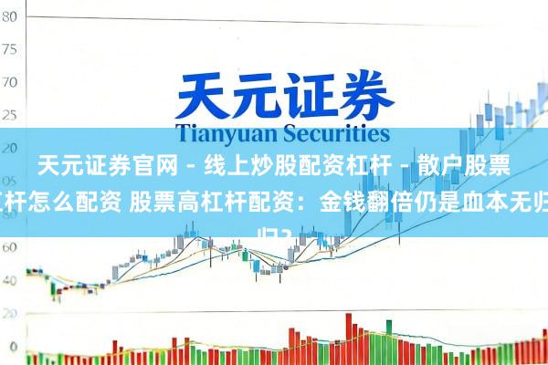 天元证券官网 - 线上炒股配资杠杆 - 散户股票杠杆怎么配资 股票高杠杆配资：金钱翻倍仍是血本无归？