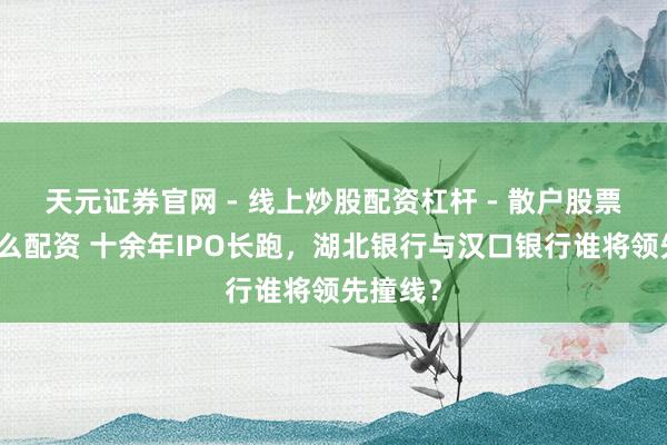 天元证券官网 - 线上炒股配资杠杆 - 散户股票杠杆怎么配资 十余年IPO长跑，湖北银行与汉口银行谁将领先撞线？